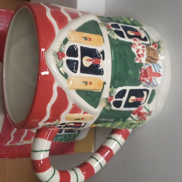 Vintage Christmas santas workshop mug susan winget tis the season - Picture 5 of 7